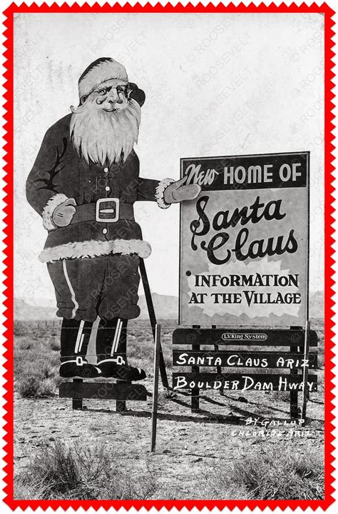 Zettas Aprons Vintage Vacationsanta Claus Arizona