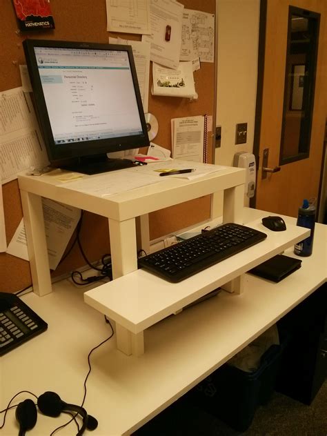White hack desk ikea will become an outstanding focal point at high quality of design and style. My New Standing Desk ("Ikea Hack" Version) — Justin ...