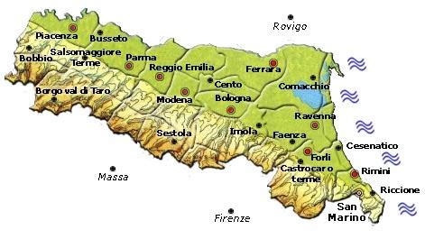 Ostia Elenchi Di Cartina Geografica Emilia Romagna Mare Siamo