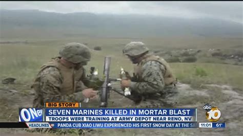 Mortar Explosion Kills 7 Us Marines Accident At Nevadas Hawthorne