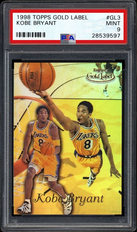 Contains at least one unopened vintage pack of basketball cards! 1998 Topps Gold Label Kobe Bryant | PSA CardFacts®