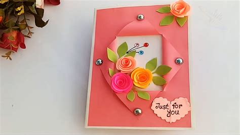 Beautiful Handmade Birthday Card Birthday Card Idea YouTube