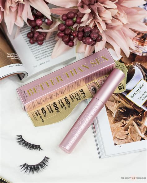 the beauty and the blonde too faced better than sex mascara