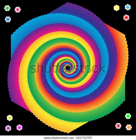Spiral Rainbow Stock Illustration 165732707 Shutterstock