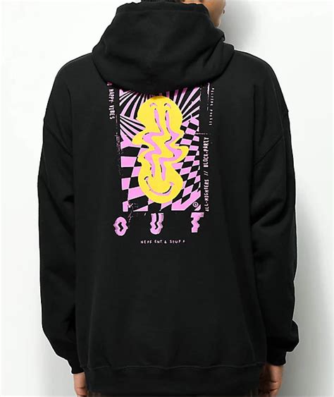 Neff Far Out Black Pullover Hoodie