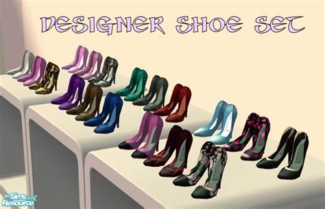 The Sims Resource Decorative Shoe Set