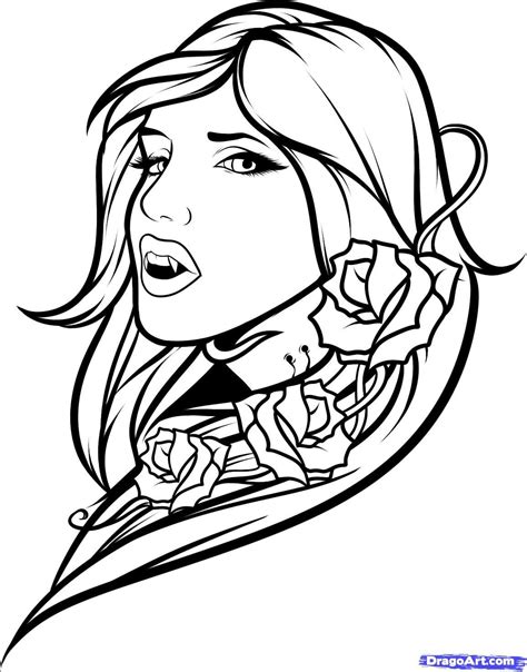 Coloringanddrawings.com provides you with the opportunity to color or print your scary real vampire drawing online for free. 5+ Beautiful Vampire Tattoo Design Ideas