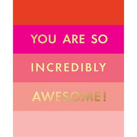 So Incredibly Awesome Colorblock Greeting Card