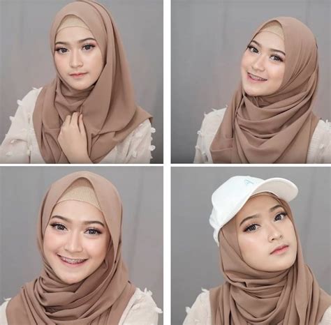 Beautiful double layer hijab tutorial style hunt world from tutorial jilbab pashmina instan, source:stylehuntworld.blogspot.com. Hijab Pashmina - Nusagates
