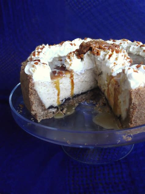 Lick The Spoon Sticky Caramel Toffee Cheesecake