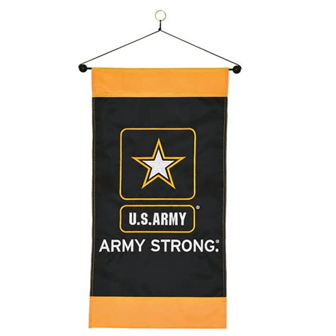 United States Army Strong Logo Vertical Hanging Banner 12 X 24 Inch