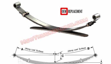 Replacement 1998-2004 Nissan Frontier 2wd 6 Cylinder – Rear Leaf Spring