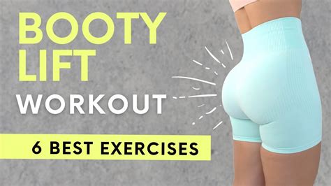 Butt Lift Workout 6 Glute Exercises For A Lifted Booty Youtube