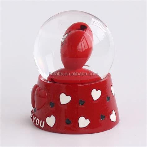 Wholesale Heart Shape Wedding Valentines Day Snow Globe Buy