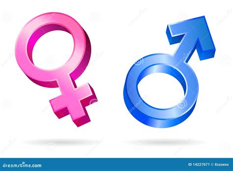 Male Female Gender Symbols Stock Vector Illustration Of Abstract