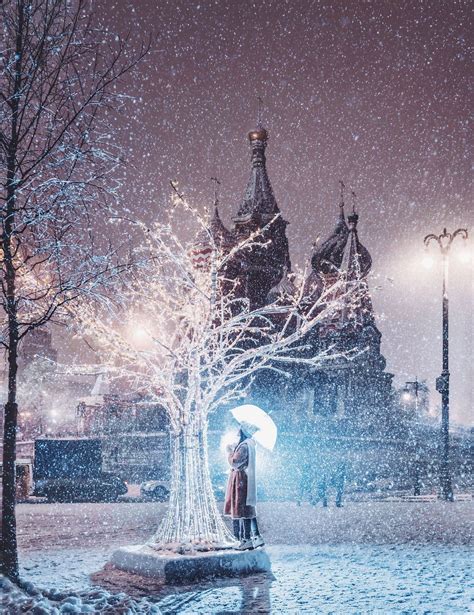 Moscow During Snowfall Looks Like A Magical Winter Wonderland Winter