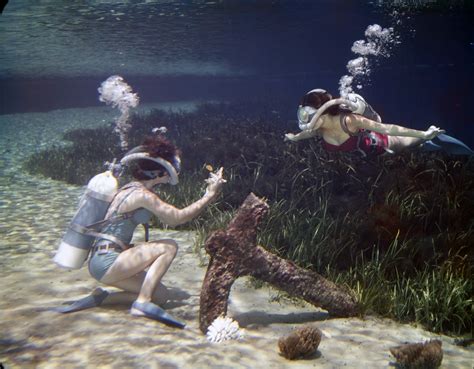 Florida Memory • Women Scuba Diving In Florida