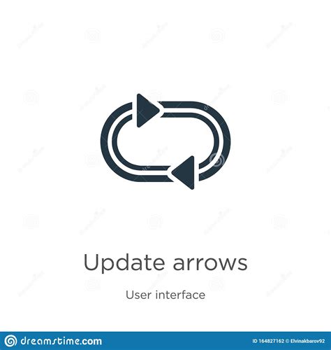 Update Arrows Icon Vector. Trendy Flat Update Arrows Icon ...