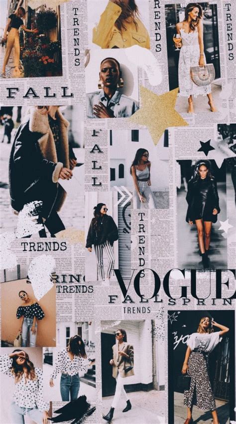 Art Aesthetic Fashion Wallpaper Fashion Collage Vogue Wallpaper