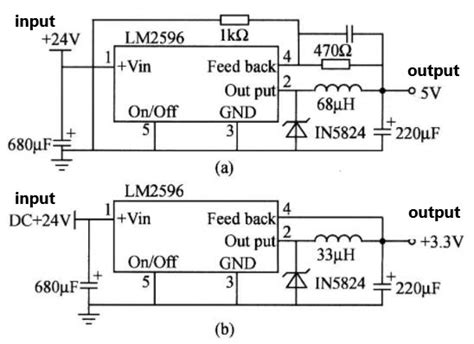 Voltage Regulator Lm2596 Application Circuit Diagrams Easybom