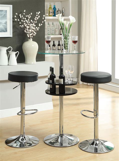 Great savings & free delivery / collection on many items. Black Bar Table Set 120715 from Coaster (120715) | Coleman ...