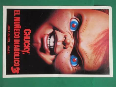 Chucky El Muñeco Diabolico 3 Original Cartel De Cine Meses Sin Intereses