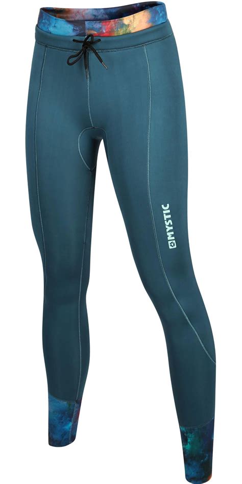 2020 Mystic Womens Diva 2mm Neoprene Trousers 200076 Teal Wetsuits