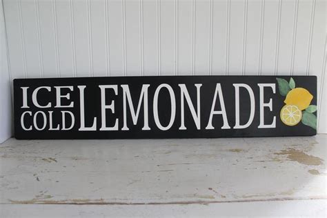 lemonade sign ice cold lemonade stand sign lemon decor summer etsy lemonade sign lemonade