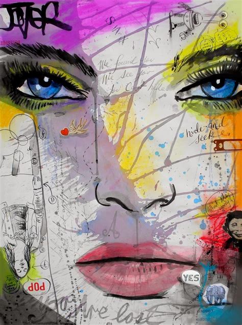 Imágenes Arte Pinturas Coloridos Rostros De Chicas En Cuadros