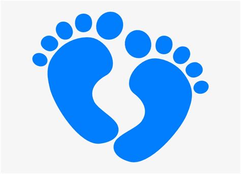 Blue Baby Footprints Clip Art
