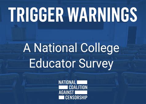ncac report what s all this about trigger warnings national coalition against censorship