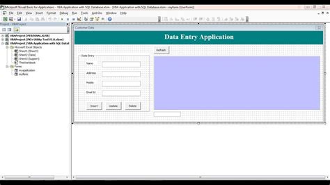Excel VBA Data Entry Application With SQL Database Part YouTube
