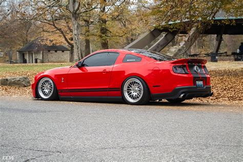 Red Ford Mustang Gt500 S197 Ccw 19 Classic 2 Wheels In Polished Aluminum