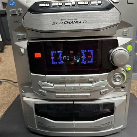 PANASONIC SA AK29 5 CD Changer Dual Cassette Deck Stereo Boomboox 175