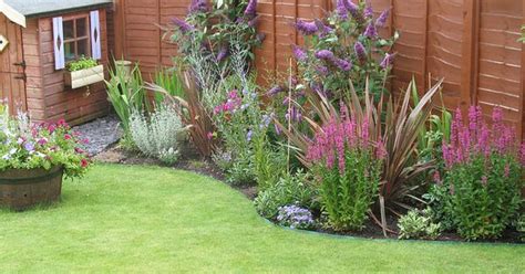 Planning a border is one of the most exciting aspects of gardening. Idea for incorporating Gareth's shed with back yard ...