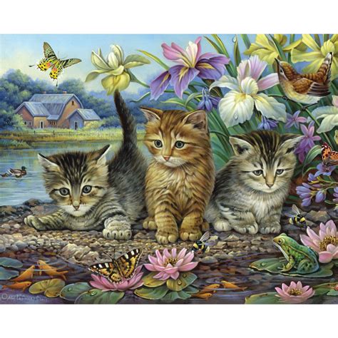 Curious Kittens 1000 Piece Jigsaw Puzzle Bits And Pieces