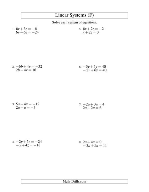 All worksheets are free to download and use for practice or in your classroom. 9 Best Images of Solving Equations With Substitution ...