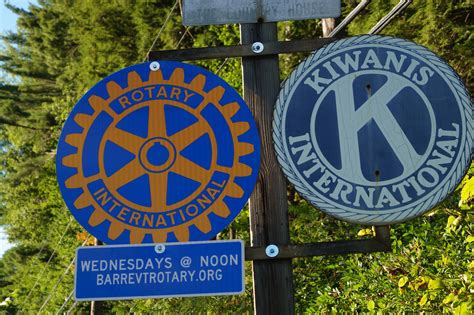 2015 August New Rotary Road Signs Rotary Club Of Barre Vt