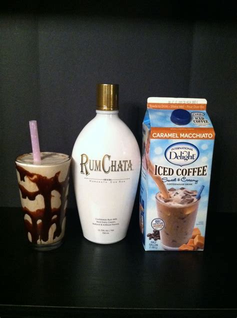 Rumchata, caribbean rum with real dairy cream, natural & artificial flavors, 13.75%alc./vol. Videos Tutorial rumchata recipes coffee #Hard Frappacino 2oz Rum Chata 2 cups iced coffee any ...