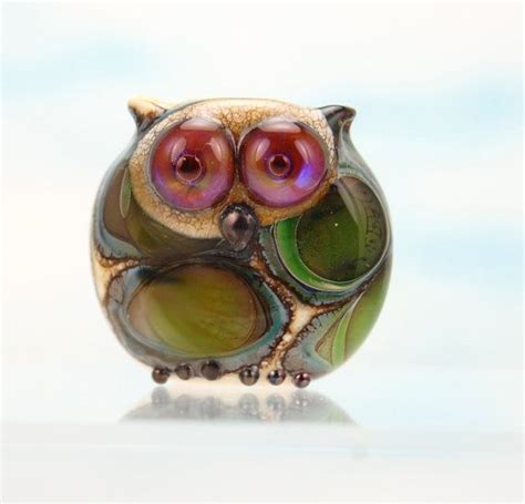 Owl Bead Handmade Lampwork Glass Owl Uk Etsy In 2023 Handmade Lampwork Glass Lampwork Bead