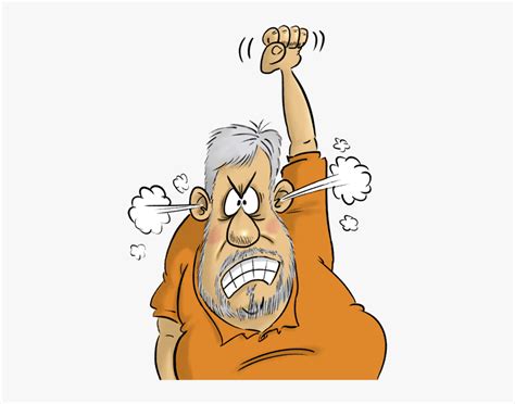 Angry Old Person Cartoon