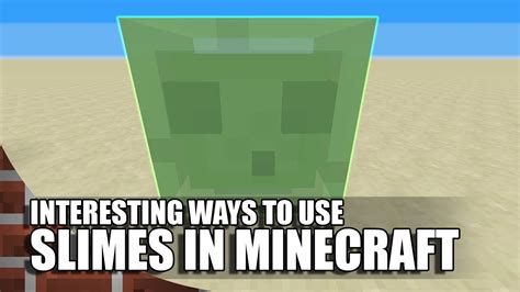 Interesting Ways To Use Slimes In Minecraft Youtube
