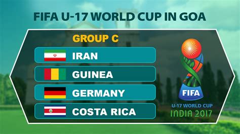 fifa u 17 world cup 2017 goa to host germany and iran as fans also