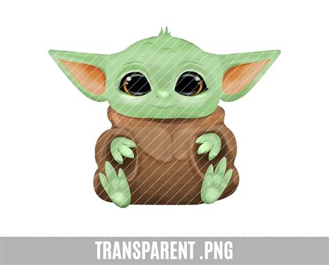 Baby Yoda Coffee Clip Art Transparent Png Baby Yoda Cute Alien
