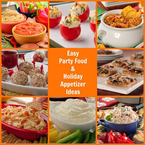 From dips to tarts, these'll keep the hunger at bay. 16 Easy Party Food and Holiday Appetizer Ideas | MrFood.com