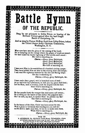 Image result for "The Battle Hymn of the Republic,"