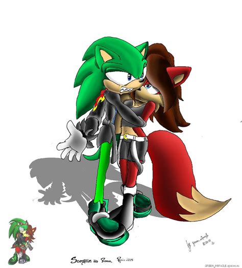 Scourge The Hedgehog And Fiona The Fox B By 000green00miracle000 On Deviantart