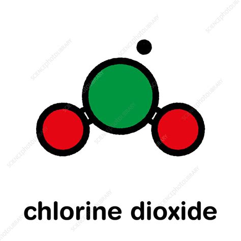 Chlorine Dioxide Molecule Illustration Stock Image F0278326 Science Photo Library