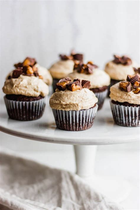 Grain Free Double Chocolate Cupcakes With Dairy Free Peanut Butter