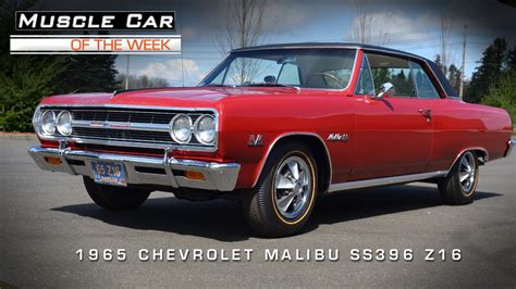 1965 Chevrolet Malibu Ss 396 Z16 Muscle Car Of The Week Video 4 Youtube